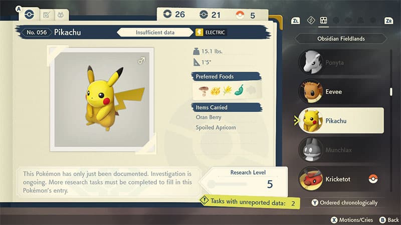 In Pokemon Legends: Arceus, your Pokedex becomes more tattered and worn the  more entries you write down. : r/GamingDetails