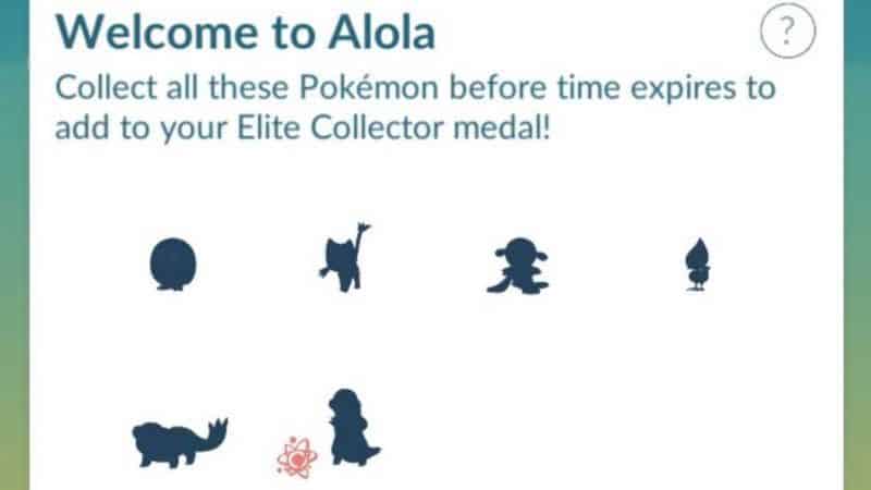 Pokemon Go Welcome to Alola Collection Challenge Guide