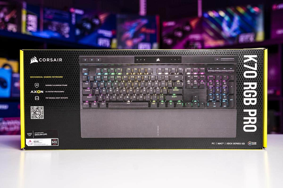 Corsair K70 RGB Pro mechanical gaming keyboard review WePC