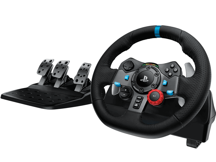 最新・限定通販 Zyyini in Gaming Racing Wheel， 180 Degree Game Steering Wheel  Motor Feedback Driving with Pedals and Joystick for PC/PS4/PS3/for An 