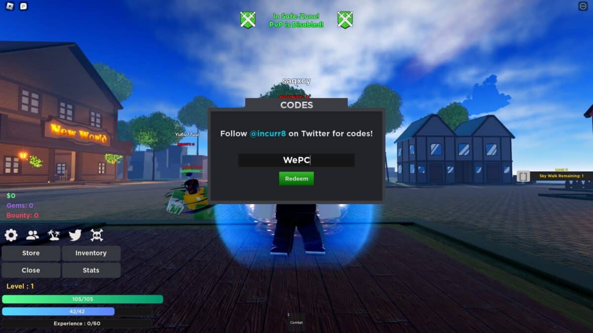 Roblox Project New World Codes April 2023 Spins Gems & More Paper