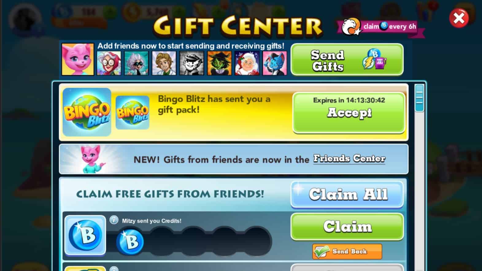gamehunters bingo blitz free credits