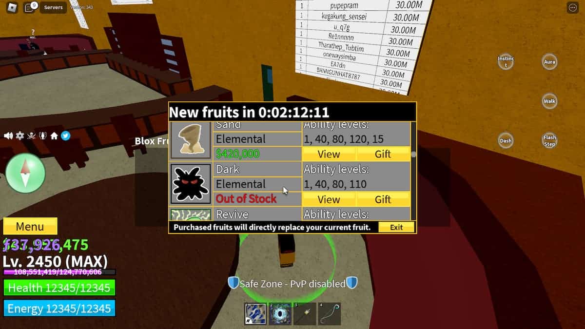 Getting Light Light Fruit As A Level 1 (WITHOUT SPENDING RUBUX) In BLOX  FRUIT 