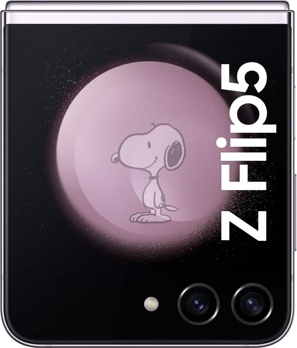 LV Snoopy Samsung Galaxy Z Flip 3 5G Clear Case