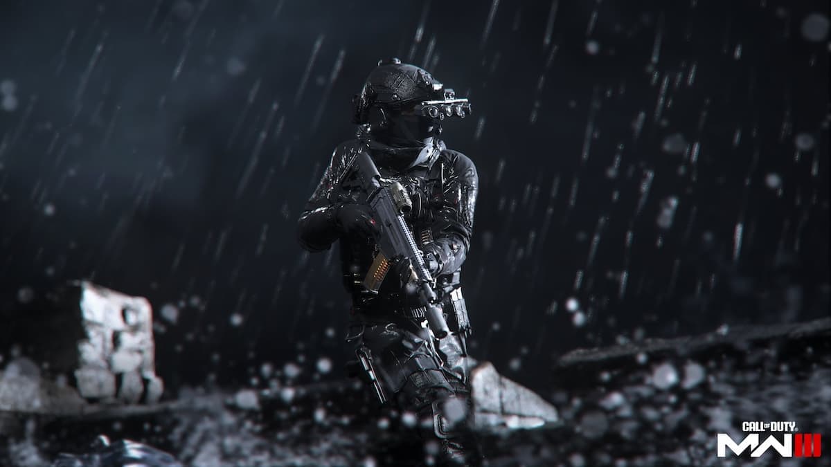 Modern Warfare 3 Operator In Rain 
