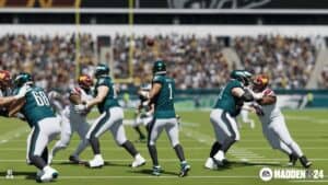 X 上的Madden NFL 24：「Big game by @Tua deserves a ratings increase 